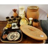 A large quantity of studio and other pottery items.