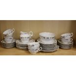 An extensive Edwardian part tea set.