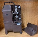 A mid-20th century cast iron 8mm projector by Dekko, H. 37cm.