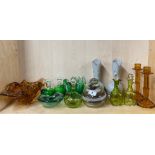 A group of Victorian and other glassware.
