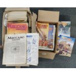 A quantity of 1920's & 1960's 'Meccano' magazines.