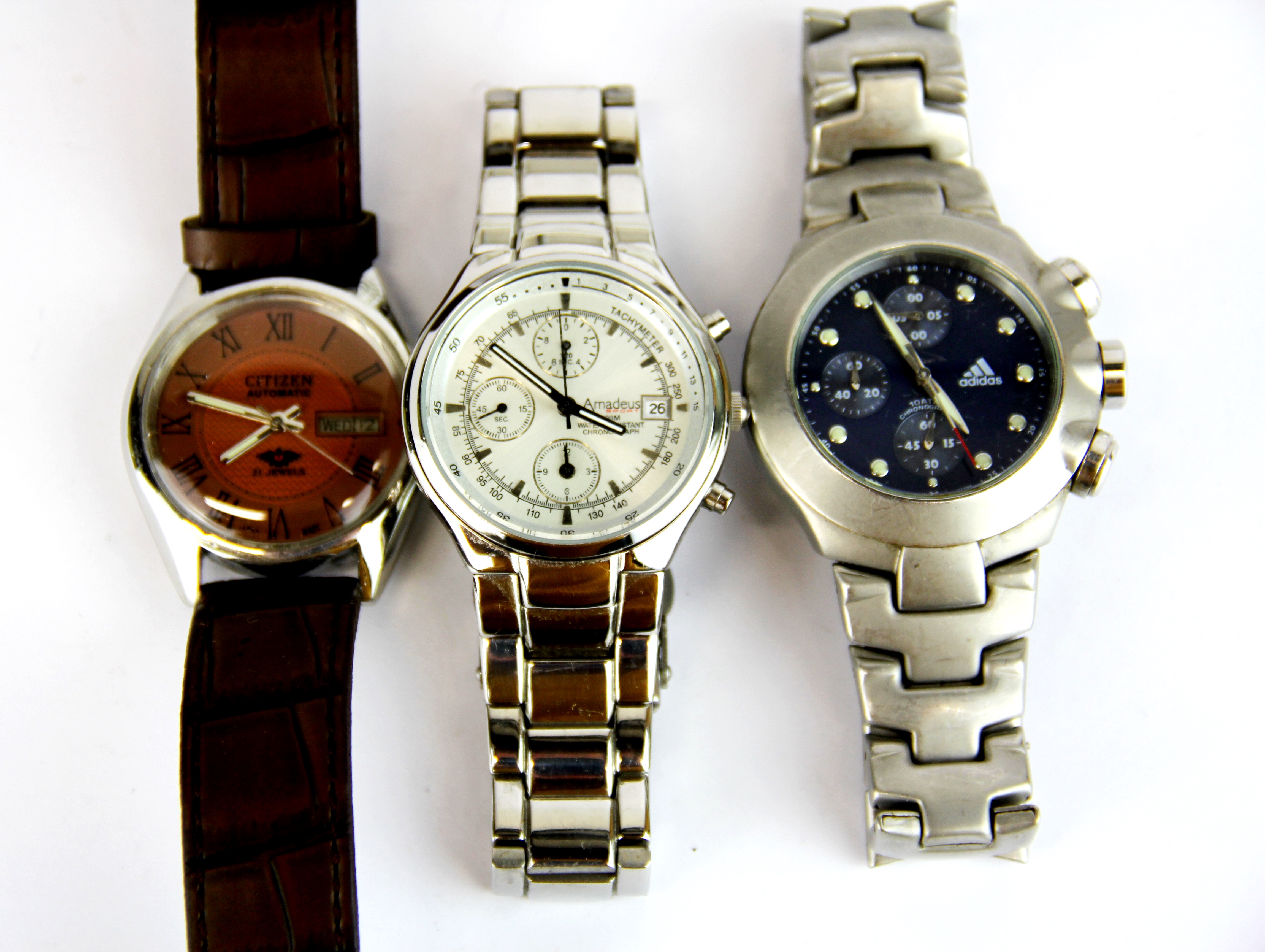 Three boxed gent's watches, Adidas, Amadeus and Citizen. - Bild 2 aus 2
