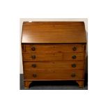 An Edwardian mahogany bureau, W. 90cm.