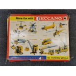 A vintage boxed Meccano set.