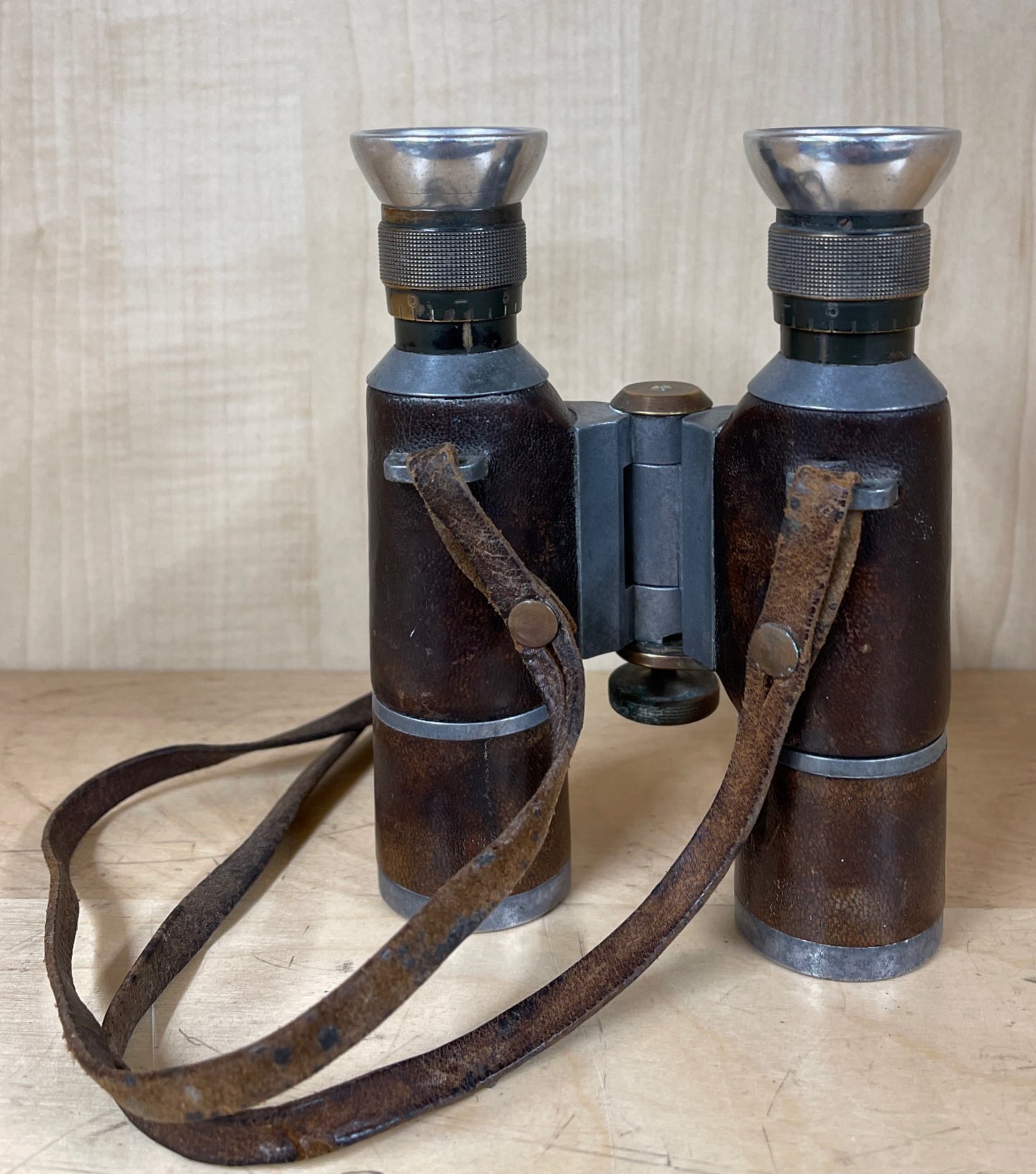 A pair of mid-20th Century German DRP binoculars, H. 13.5cm.