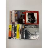 A collection of jazz and blues albums, approx 13.