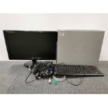 An HP desktop computer with monitor, recently refurbished.