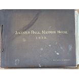A 1933 leather bound photograph album for the Juvenile Ball, Mansion House, London, approx 27