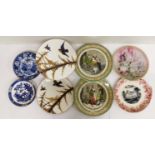 A group of mixed 19th and early 20th C ceramics including an early Wedgwood saucer bowl.