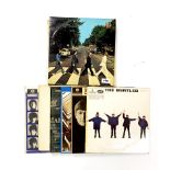 A collection of records by The Beatles.