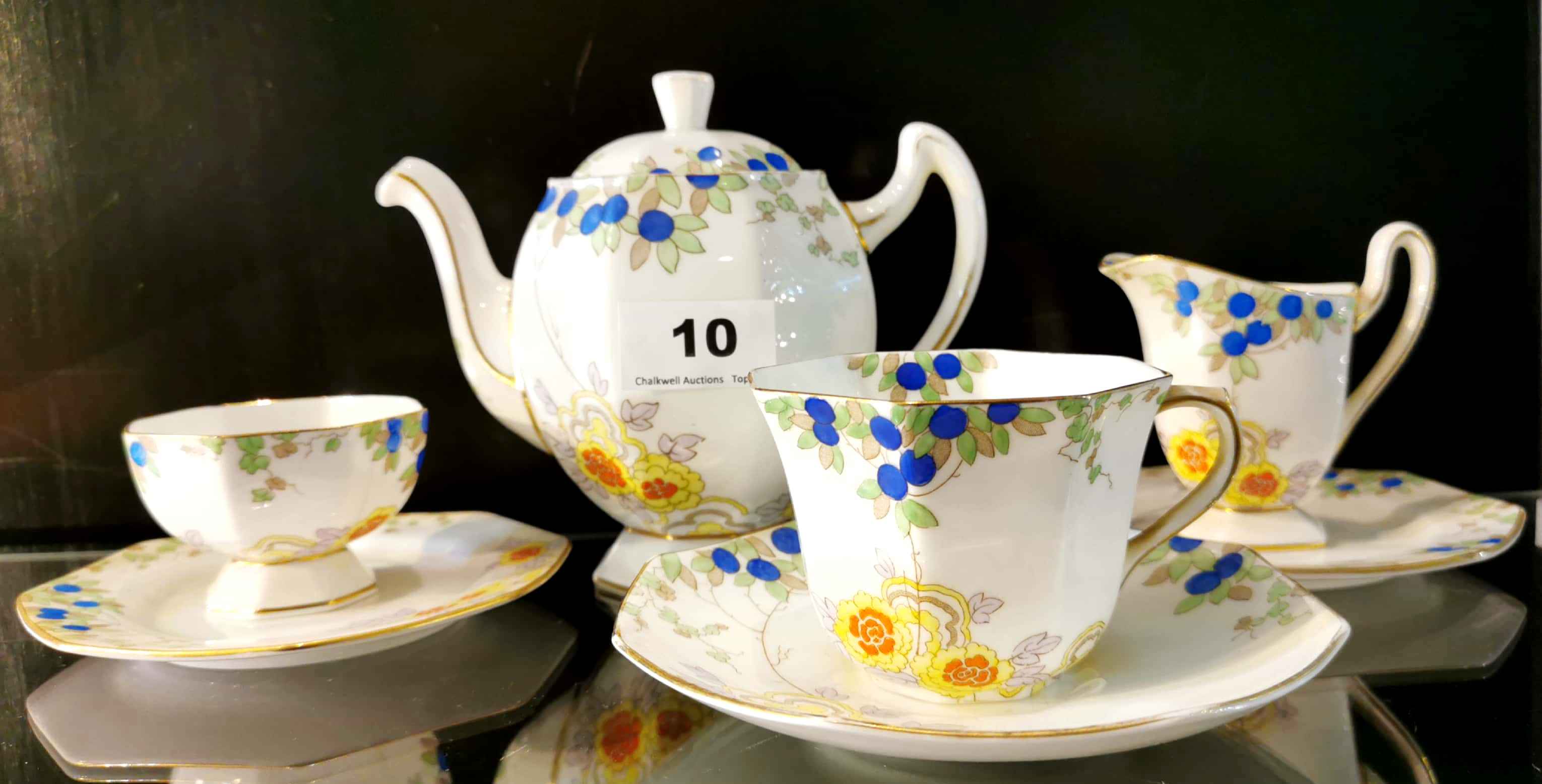 An early 20th C. Royal Doulton tea for one set. - Image 2 of 5