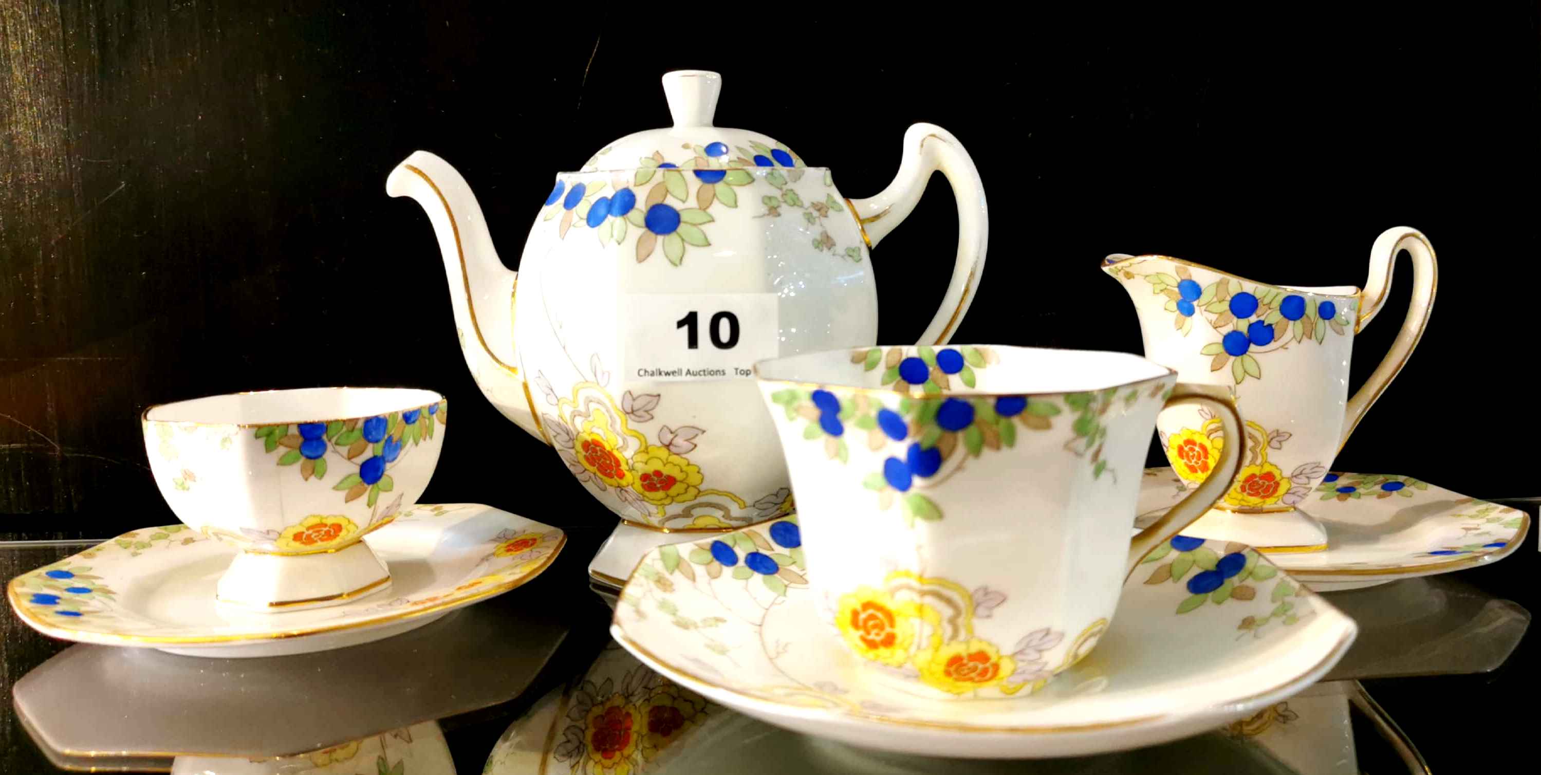 An early 20th C. Royal Doulton tea for one set.