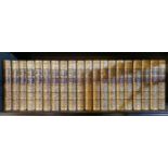 Twenty volumes, leather bound, of Alison's "History of Europe 1770 - 1813", 1847 edition, H. 18cm.