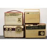 Four vintage transiter radios.