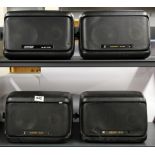 A set of four Sound Lab Curfew Club Hi-Fi speakers, 27 x 20 x 13cm.