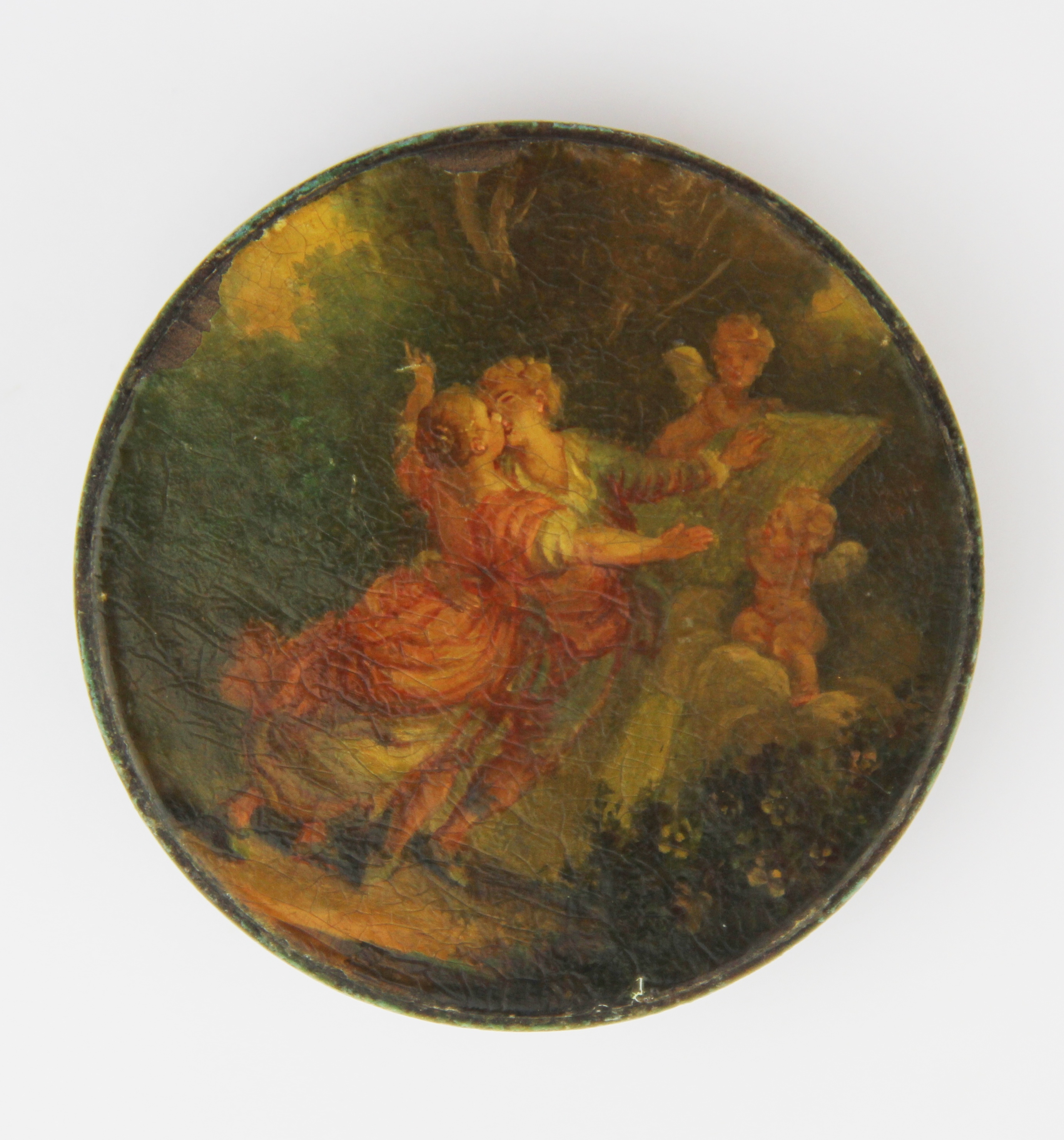 An interesting rose metal mounted (possibly gold) cameo portrait of Queen Charlotte, with a hand - Image 3 of 3