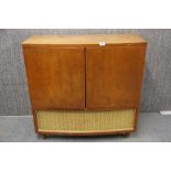 A Bush vintage radiogram with Garrard deck, W. 97cm. H. 96cm.