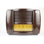 A vintage Bakelite radio, 38 x 34cm.