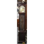 A 20th century grandmother clock, H. 187cm.