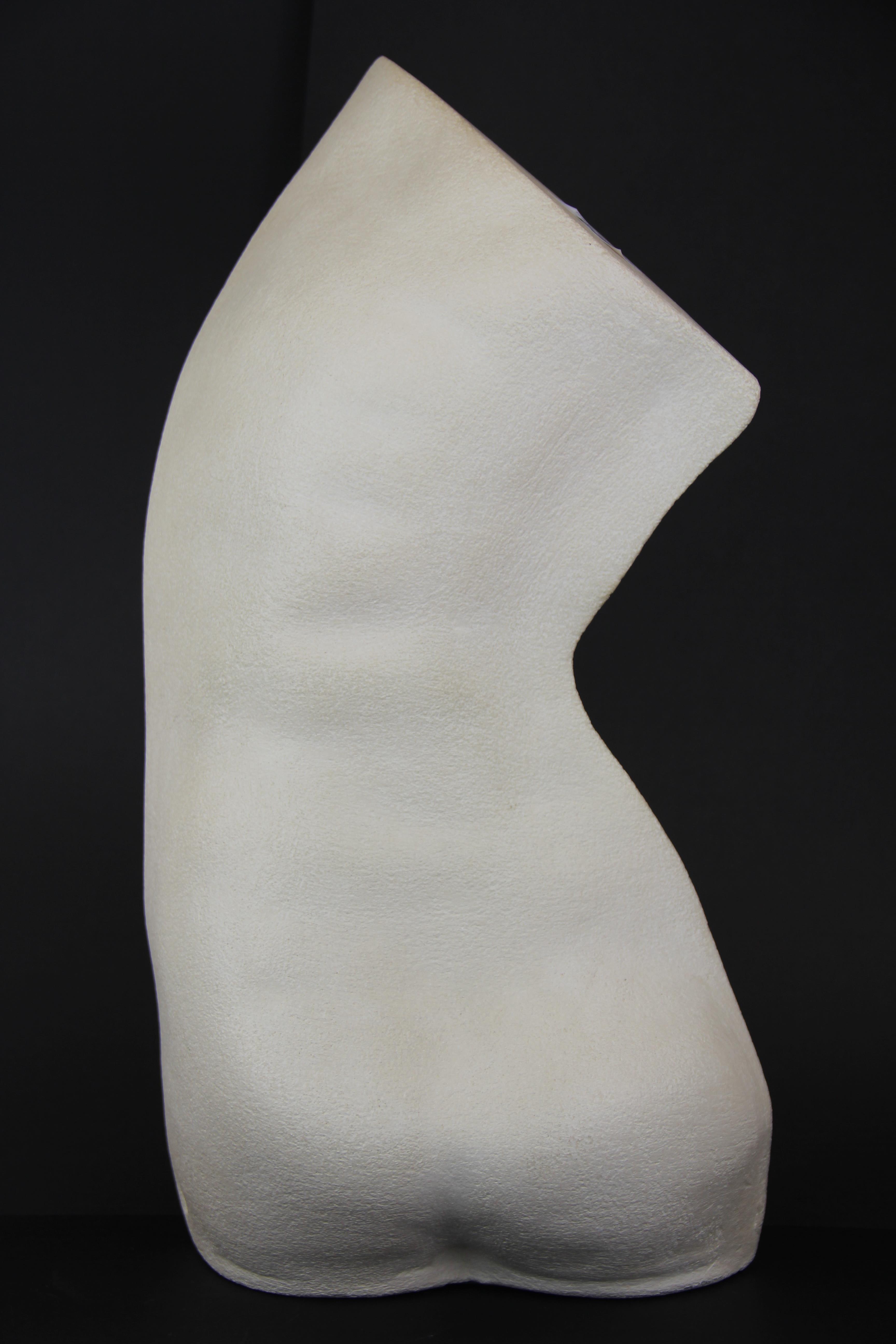 A contemporary ceramic sculpture of a female torso, H. 46cm. - Image 2 of 3