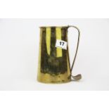 A Cape Cod hammered brass wall mountable jug, 15cm.