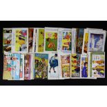 A quantity of vintage comic post cards.