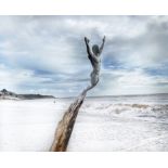 Brendan Rawlings, "Courage", driftwood sculpture, 2021, 4ft 3” x 2ft x 1ft. As featured on BBC. This