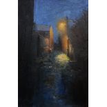 Ian Layton, "The Passage Way", unframed oil on board, 2020, 12 x 8in. UK shipping service