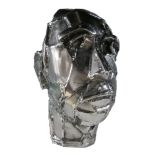 Hilary Cartmel, "Head empty of Memory", unique stainless steel sculpture, 2011, 45 x 35 x 25cm.