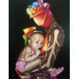 O Yemi Tubi, "My Mother", unframed oil on canvas, 2020, 36 x 29in. A mother is a woman and a part of