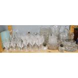 A quantity of Edinburgh crystal and other glassware.