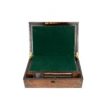 A Victorian rosewood veneered writing slope, 36 x 24 x 12cm.