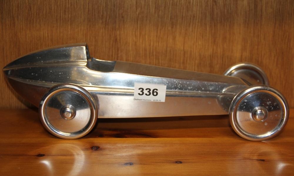 A Mille Miglia aluminium model racing car, L. 36cm. - Bild 2 aus 2