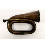 An early hammered brass bugle engraved for the City of London Volunteer Corps First Company.