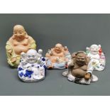 A group of Chinese porcelain figures of Putai.