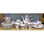 An extensive Colclough tea and dinner set.