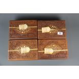 Four handmade wooden boxes of forty Fantastica cigars. 15 x 22 x 9cms