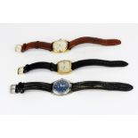 Three gentleman's vintage wristwatches.