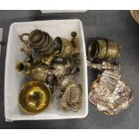 A large quantity of copper, brass, silver plate and other metal items.