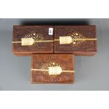 Three handmade boxes of forty Fantasica cigars. 15 x 22 x 9cms