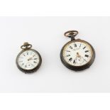 A French Goliath pocket watch and a further French pocket watch.