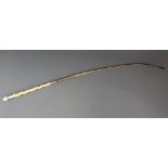 An early 20th century carved ivory handled lady's riding crop (repaired) L. 82cm.