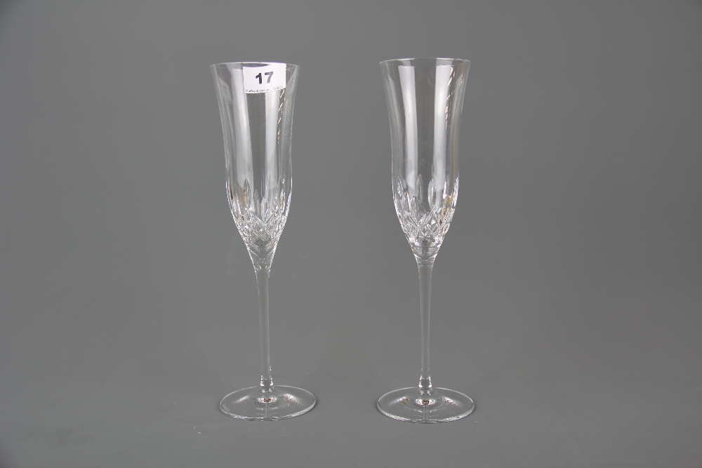 A pair of boxed Waterford crystal flute glasses, H. 28cm. - Image 2 of 2