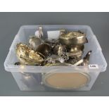 A quantity of silver plated items.