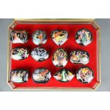 A cased collection of 'Masterpieces of the Russian Ballet' Franklin Mint porcelain music boxes.