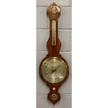 An early 19th Century mahogany veneered mercury barometer, K. Knight of Braintree, H. 102cm.