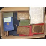 A quantity of leather bound and other vintage books.