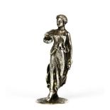 A hallmarked silver classical figure, H. 6cm.