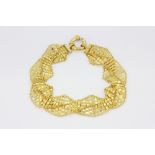 A 9ct yellow gold (stamped 375) bracelet, approx. 19.5cm.
