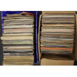 A large quantity of LP records.